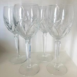 Set of 4 Waterford Lucerne Wine Glasses